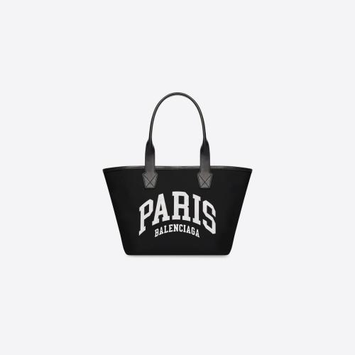  BALENCIAGA巴黎世家 22年春夏 女士 手提包 Womens Cities Paris Jumbo Small Tote Bag in Bla