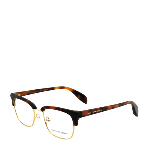 Alexander McQueen/亚历山大麦昆 男女同款板材镜框平光镜近视眼镜 AM0044O多色可选