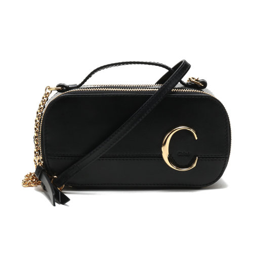 CHLOE/克洛伊 女士牛皮迷你C字母梳妆包手提单肩斜挎包 CHCSS225A37