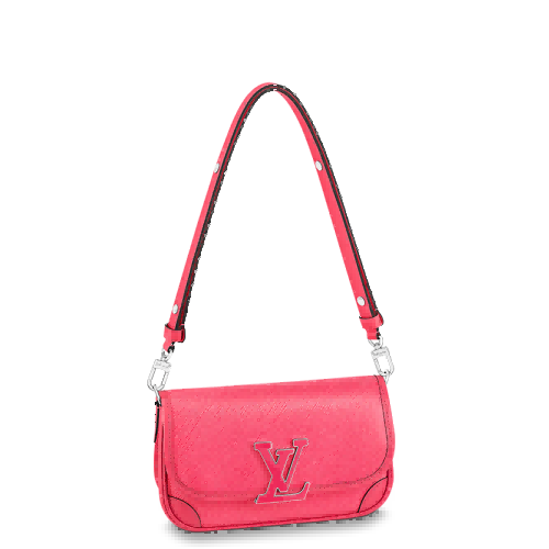 Louis Vuitton/路易威登 22春夏新款BUCI系列 女士火龙果粒面牛皮革银扣单肩斜跨包M59460