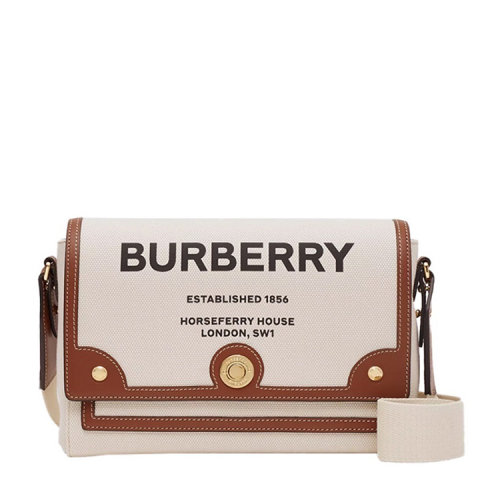  BURBERRY/博柏利 女士奶油色时尚单肩斜挎包 80302491 PLSX