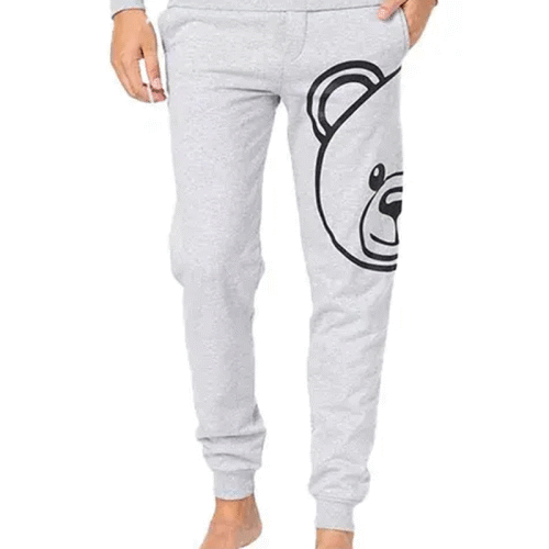  MOSCHINO/莫斯奇诺 小熊 男士灰色棉质运动休闲库存1A43178111-0489