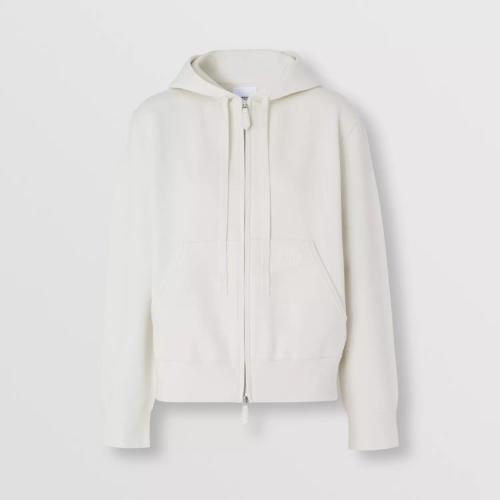  BURBERRY 22年秋冬 女士 专属标识装饰羊绒混纺连帽上衣 80586071