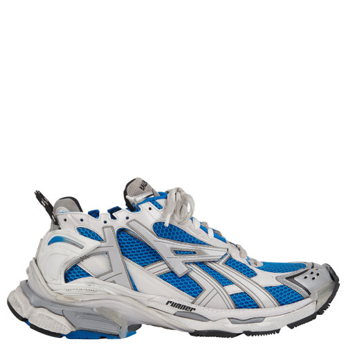 Balenciaga/巴黎世家      RUNNER系列 女士蓝色网眼和尼龙运动鞋677402W3RB34912