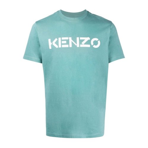  KENZO/高田贤三 男士冰川蓝棉质短袖T恤 FA65TS000 4SJ 62 PLFSX