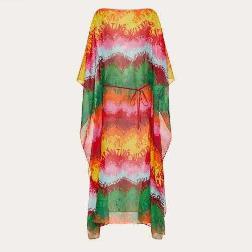  VALENTINO华伦天奴 22年秋冬 女士 连衣裙 TOP LONG EN VOILE A_VEC IMPRIMé VALENTINO WA_VE