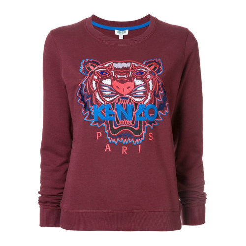 KENZO/高田贤三  女装 服装 棉质圆领虎头logo刺绣长袖T恤卫衣运动衫 女卫衣