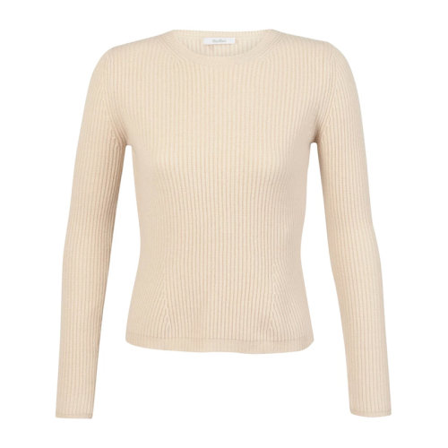 MaxMara/麦丝玛拉 女士圆领羊毛长袖毛衣针织衫 13661003-600多色可选