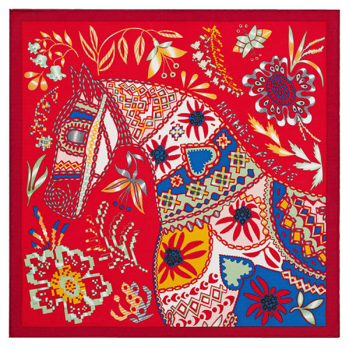 【主推】HERMES/爱马仕 限量款 小马丝巾（配HERMES礼品盒）