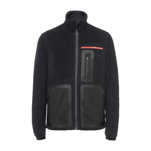 PRADA/普拉达 男士黑色高性能聚酯纤维绒毛夹克SGB659_1YDO_F0002_S_202