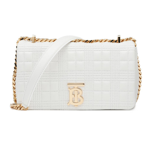 BURBERRY/博柏利女士 Lola – 小号绗缝羔羊皮萝纳包 80214921