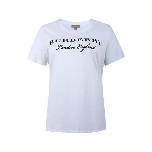  BURBERRY/博柏利 女士白色印花圆领短袖T恤 40612471