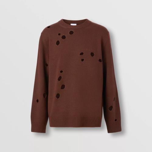  BURBERRY 22年秋冬 男士 镂空设计羊毛针织衫 80560811