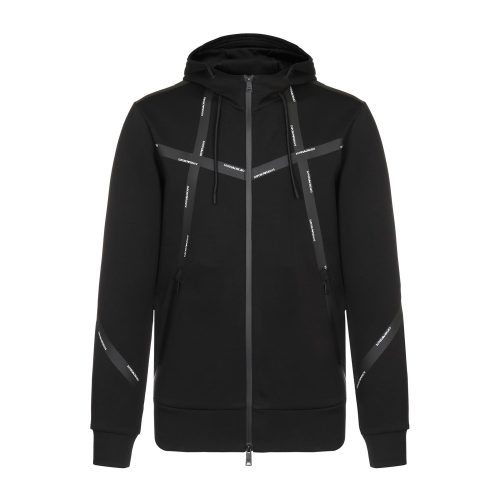 Emporio Armani/安普里奥阿玛尼 黑色 男士拉链帽衫 3G1M94-1JKRZ-0999