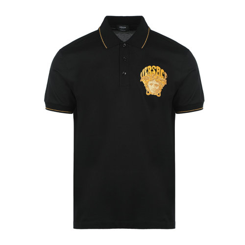 VERSACE/范思哲22春夏美杜莎刺绣男士T恤男士短POLO衫10040851A02980