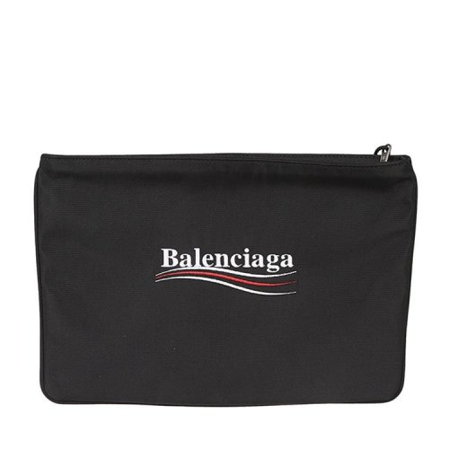 Balenciaga/巴黎世家 男士黑色涤纶手拿包 5353349WB051000