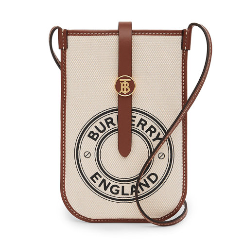 BURBERRY/博柏利 徽标图案棉质帆布手机保护套（含背带）80266091