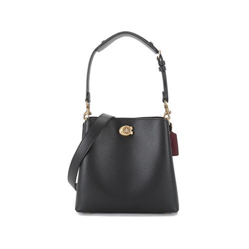 COACH/蔻驰  女士皮革WILLOW手提单肩斜挎包水桶包 C3916