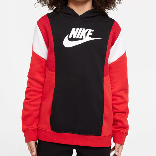 Nike/耐克 22年秋冬 儿童款 运动 休闲 加绒 连帽 卫衣 套头衫 DA0604-010