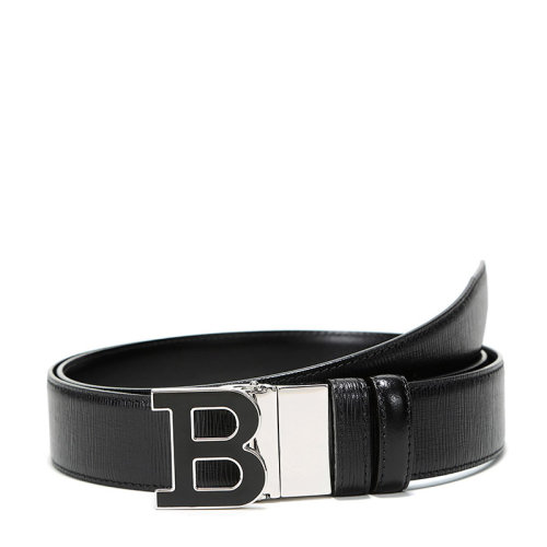 BALLY/巴利 男士皮质板扣式双面皮带腰带 B BUCKLENAMEL 35 M