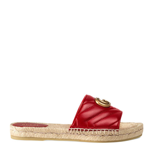 GUCCI/古驰 皮革草编凉鞋 573028 BKO00