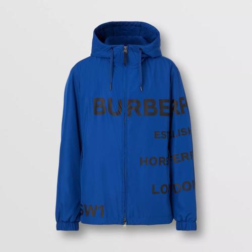  BURBERRY 22年秋冬 男士 Horseferry 印花轻盈连帽外套 80584201
