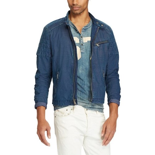 Polo Ralph Lauren/拉夫劳伦马球 18新款男士Indigo 牛仔赛车夹克417967