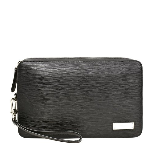 Bally 巴利   男士黑色皮革钱包手拿包