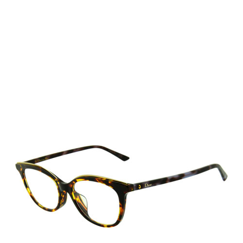 DIOR/迪奥 简约 休闲 板材 全框 女士 光学镜架 黑色 哈瓦那色 近视 眼镜框 眼镜架 MONTAIGNE49F 50mm MONTAIGNE49 53mm DIOR 迪奥