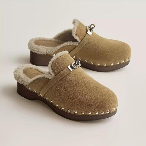  HERMES爱马仕 22年秋冬 女士 休闲运动鞋 Mules Carlotta H222082Z BK350