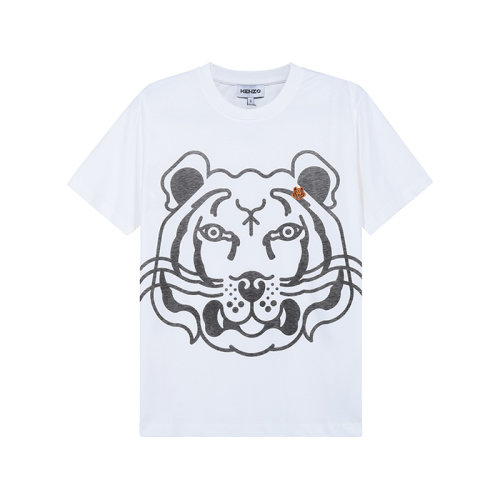 KENZO/高田贤三 女士短袖T恤 女士K-tiger系列棉质圆领短袖T恤 FB6 2TS918 4SA