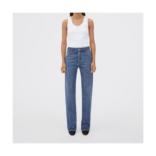  BV葆蝶家 22年秋冬 女士 牛仔裤 jean droit en denim delave moyen original 711399V2EN04715