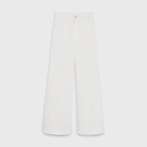  CELINE赛琳思琳 22年秋冬 女士 牛仔裤 SURF OPTIC WHITE水洗牛仔布喇叭牛仔裤 2N691322R.01OQ