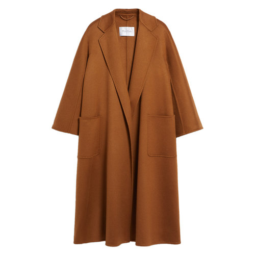 MaxMara/麦丝玛拉 22年秋冬新款 LUDMILL系列 女士棕色羊绒大衣1016052906003