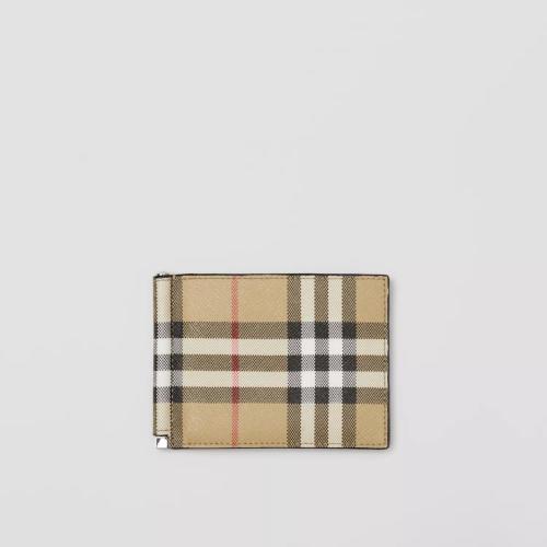 BURBERRY 22年秋冬 男士 Vintage 格纹钱夹 80626261