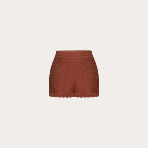  VALENTINO华伦天奴 22年秋冬 女士 短裤 SHORT EN DENTELLE DE COTON XB3RF1W26W3C30