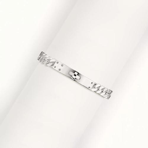  HERMES爱马仕 22年秋冬 女士 手链 Bracelet Kelly Gourmette， tres petit modele H120439B 00