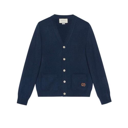  GUCCI古驰 22年秋冬 男士 GG羊绒开衫 646784 XKBRM 4447