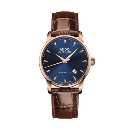 mido/美度 贝伦赛丽系列午夜蓝长动能全自动机械男士腕表38.00毫米 M8600.3.15.8