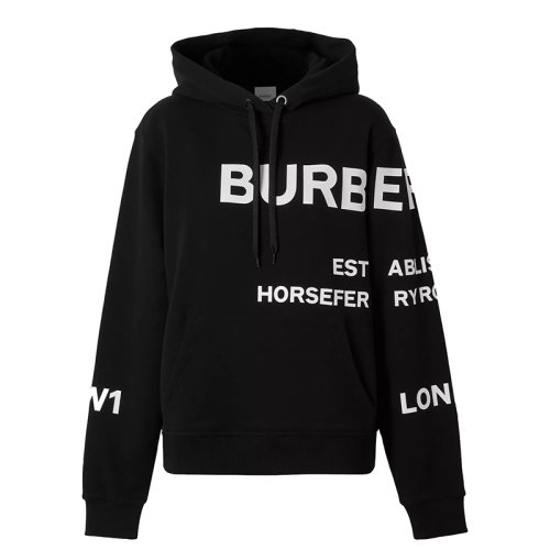 BURBERRY/博柏利 黑色 纯棉连帽运动衫80407671