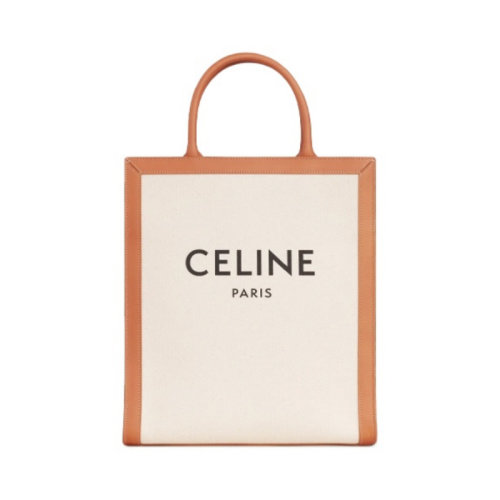 CELINE|赛琳 女包 小号印花帆布和小牛皮竖款CABAS手提斜挎包