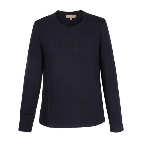 BURBERRY/博柏利 burberry服装 深蓝色圆领男士长袖T恤 长T 内搭 休闲上装40569521