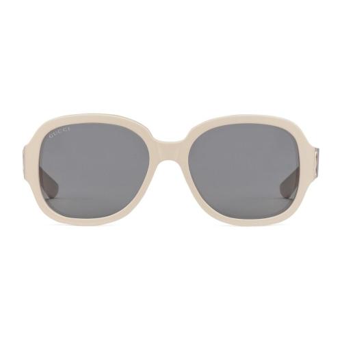  GUCCI古驰 22年秋冬 男士 Gucci HA HA HA特别系列方形镜框太阳眼镜 663784 J0740 9712