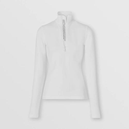  BURBERRY 22年秋冬 女士 徽标装饰弹力平织高领上衣 80615831