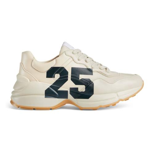  GUCCI古驰 22年秋冬 女士 Rhyton系列女士“25”印花运动鞋 663340 2SH00 9522