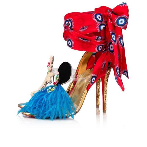  CL红底鞋 22年秋冬 女士 高跟凉鞋 Tep Des Cyclades    100 mm 3220