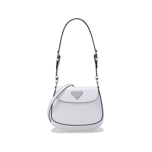 PRADA/普拉达【22年新款】女士Cleo系列亮面皮革迷你款手提单肩斜挎包腋下包 1BH8 ZO6