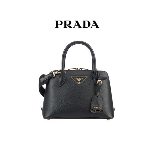  PRADA/普拉达 女士黑色皮革单肩包 1BA838 2ERX F0002 PLSX