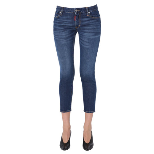 Dsquared2/D二次方  春夏 服装百搭 女性 logo 蓝色 女士牛仔裤 S75LB0299 S30595 470
