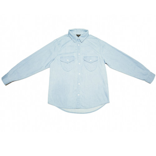 SHOKAY/绣嘉 女士长袖衬衫牛仔再生棉